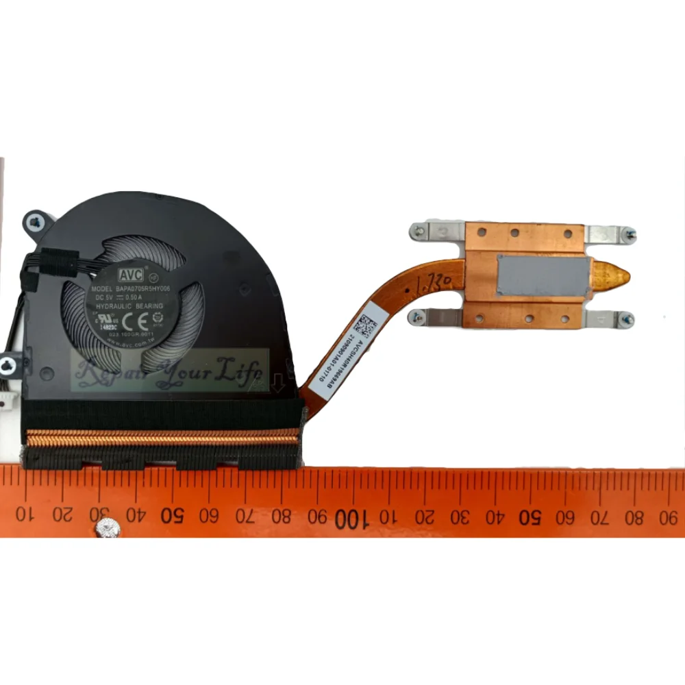 Ventiladores de refrigeración para ordenador portátil, disipador térmico para Lenovo Thinkpad L13 yoga S2 5th Gen 2020 BAPA0705R5HY006 5H40S72914 023.100GR.0011 nuevo - imagen 2