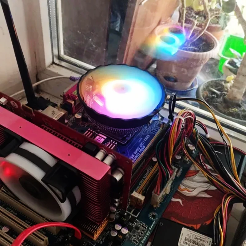 CPU PC radiador procesador de 3 pines ventilador enfriador de aire para Intel 775 1150 1151 1155 1156 1200 1700 AM3 AM4 X79 X99 disipador de calor de PC - imagen 3