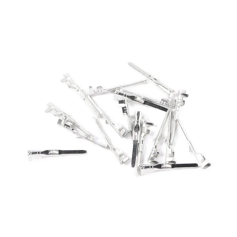 100 unids/lote 2,54mm Dupont Cable de puente carcasa Pin macho de alta calidad