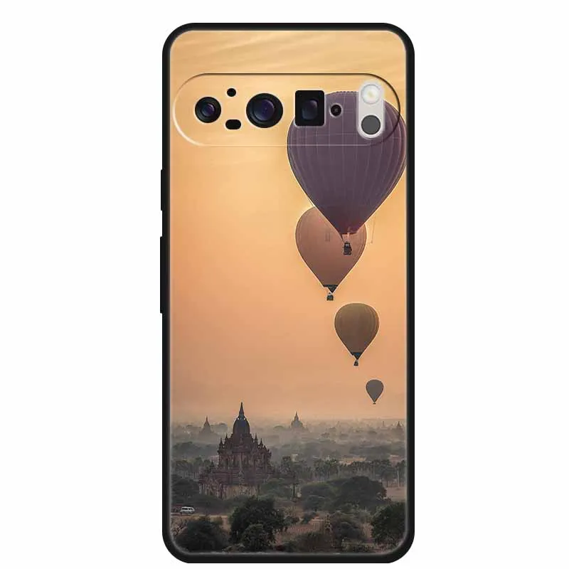 Para Google Pixel 10 Pro XL 5G funda de Color Original de silicona suave TPU funda de teléfono paisaje de abeto forestal para G45RY funda protectora nueva - imagen 5