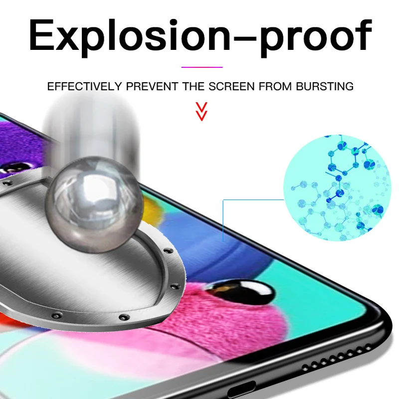 Cubierta completa de vidrio templado para Samsung Galaxy A52 A12 A22 A32 A42 A72 A01 A11 A21 A21S A31 A51 A71 S20Fe Protector de pantalla de vidrio - imagen 2