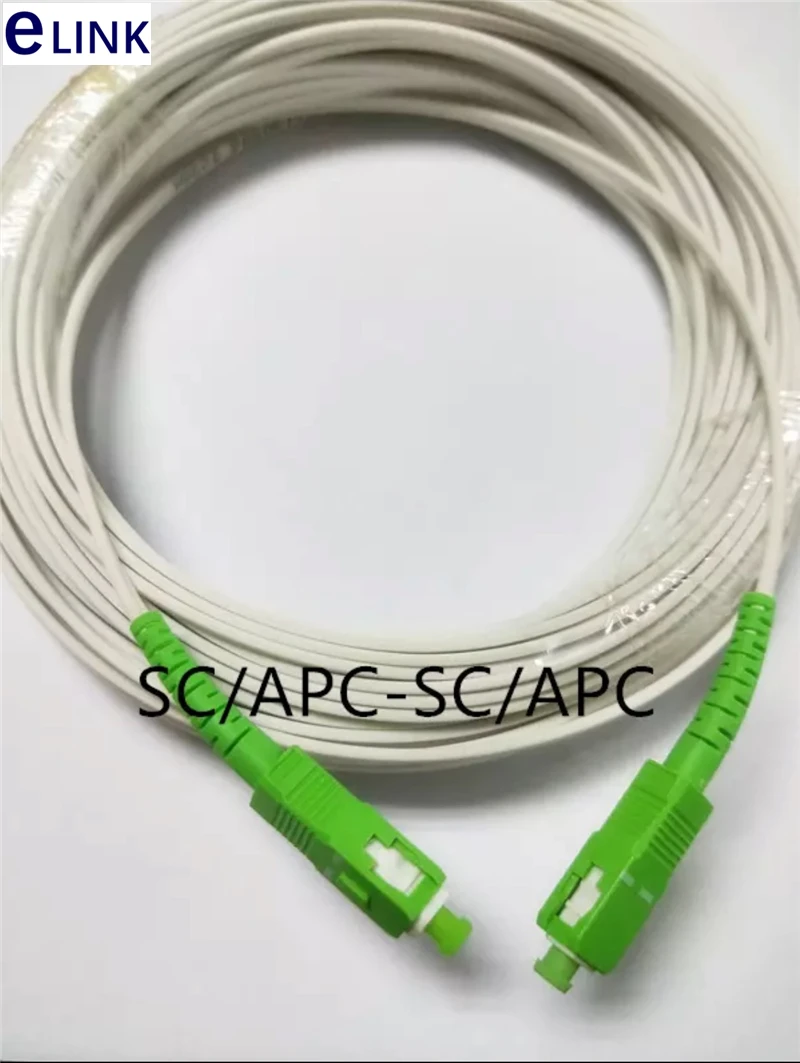 Cable de conexión de caída 10M-500M FCAPC-FCAPC para exteriores simplex FC SC LC APC 3 acero 100m200m cable de conexión de fibra óptica monomodo ftth - imagen 4