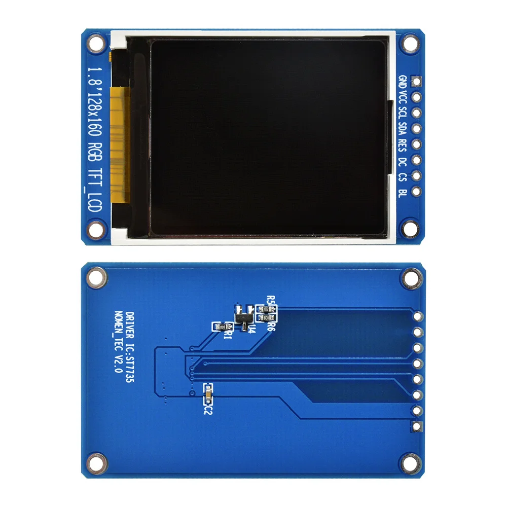 Módulo de pantalla LCD TFT a todo Color SPI de 1,8 pulgadas, 128x160, ST7735S, 3,3 V, reemplaza la fuente de alimentación OLED para Arduino - imagen 2