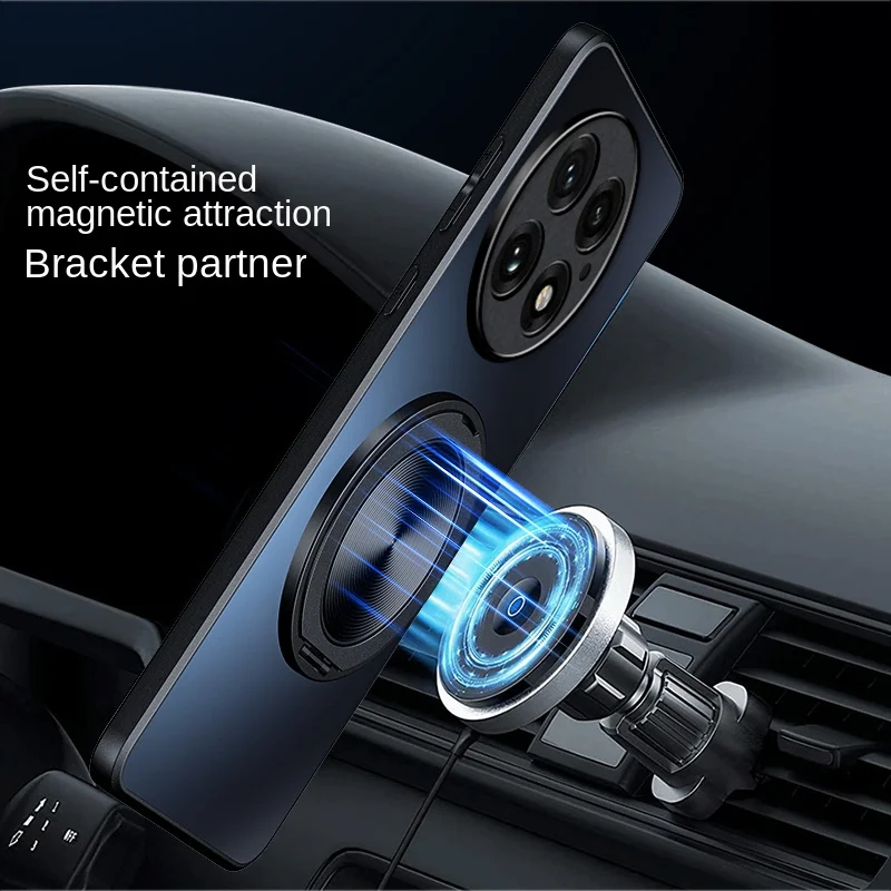 Para OnePlus 13 funda dura mate con anillo funda protectora trasera magnética para OnePlus13 One Plus 13 funda completa para teléfono - imagen 5