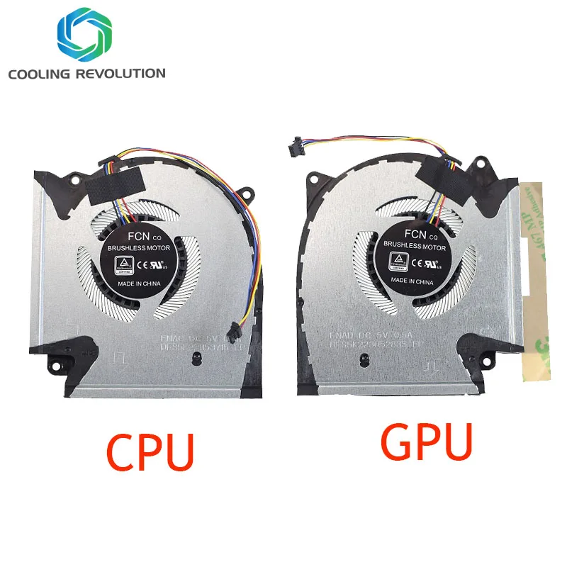 Ventilador de refrigeración GPU para CPU de ordenador portátil 13NR0510P01011 13NR0510P02011 DC5V 0.5A 4 pines para ASUS ROG Strix G531QC G531QE RTX 3050 TI - imagen 2