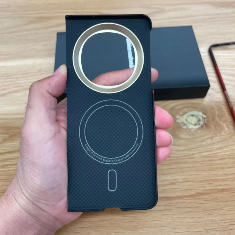 Funda OPPO Find N5 de fibra de carbono Magsafe, funda de teléfono ultrafina Karbon para OPPO Find N5 - imagen 3