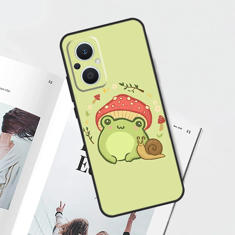 Cottagecore-funda estética con forma de seta y rana para OPPO Find X9 X8 X6 Pro OPPO Reno 7 8 Lite 10 11 12 13 14 Pro 11F 12F 13F 14F - imagen 2