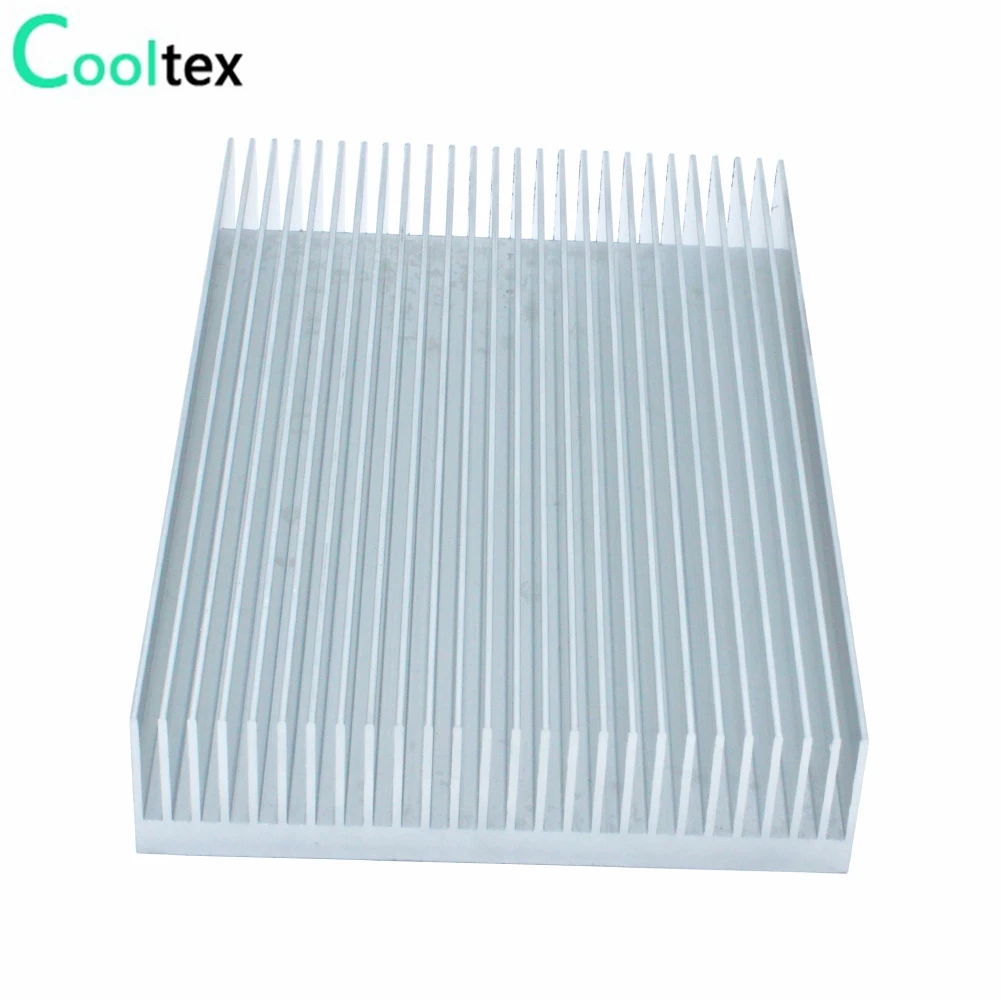 Disipador de calor de aluminio, refrigeración para Chip LED, amplificador de potencia electrónico, disipación de calor, 200x130x33,3mm - imagen 4