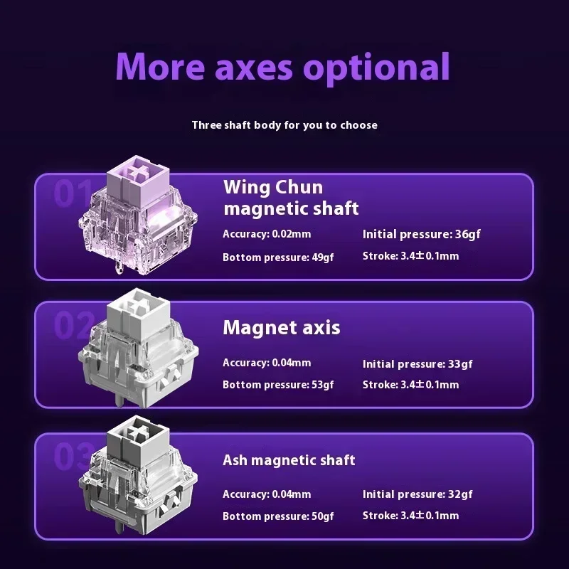 Aula Win60 Win68 He teclados con interruptor magnético 8K Teclado mecánico para juegos con cable Esports RGB luz intercambiable en caliente para Pc Gamer regalo - imagen 5