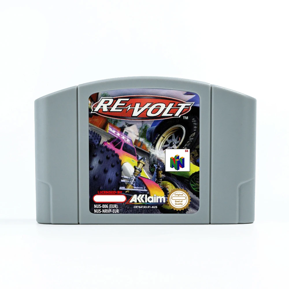 Cartucho de juego Re-Volt para consolas PAL EUR de 64 bits Tarjeta de juego N64
