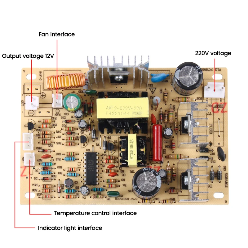 Accesorios para dispensador de agua, placa de circuito de refrigeración, interruptor de dispensador de agua, CA 220V a cc 12V