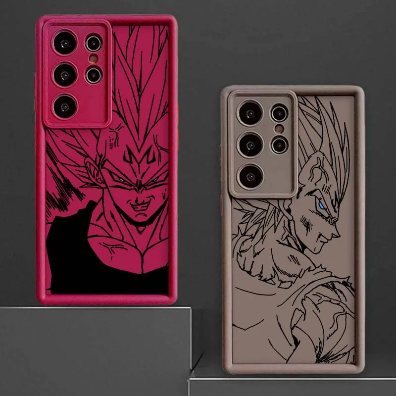 Arte d-dragon Balls línea de cómic para Samsung Galaxy S25 S24 S23 S22 S21 S20 Ultra Plus FE 5G Eye Ladder funda de teléfono - imagen 2