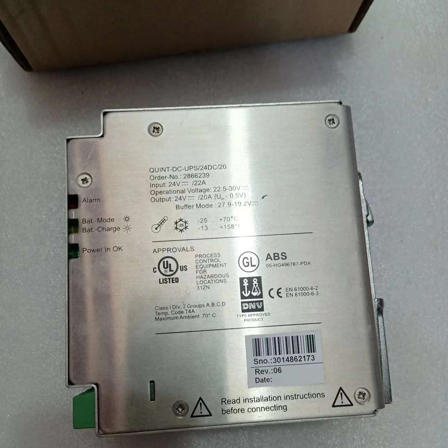 2866239 para fuente de alimentación ininterrumpida Phoenix, QUINT-DC-UPS/24DC/20 - imagen 2
