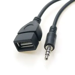 Cable Auxiliar 3,5 mm a USB para Coche