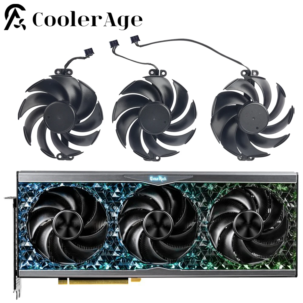 Ventilador de tarjeta de vídeo de 90MM TH9520B2H-PCB01 para Palit GeForce RTX 4080 4090 GameRock OmniBlack ventilador de repuesto para tarjeta gráfica