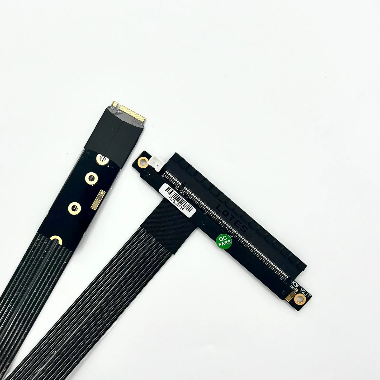 Cable elevador M.2 NVME a PCIe 5,0 x16 de ángulo de 90 grados, adaptador M.2 NGFF NVMe Gen5 M.2 a X16 para Cable de tarjeta gráfica de placa base STX - imagen 5