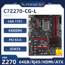 Placa Base Supermicro C7Z270-CG-L Z270 DDR4 ATX Procesadores 7ª Gen