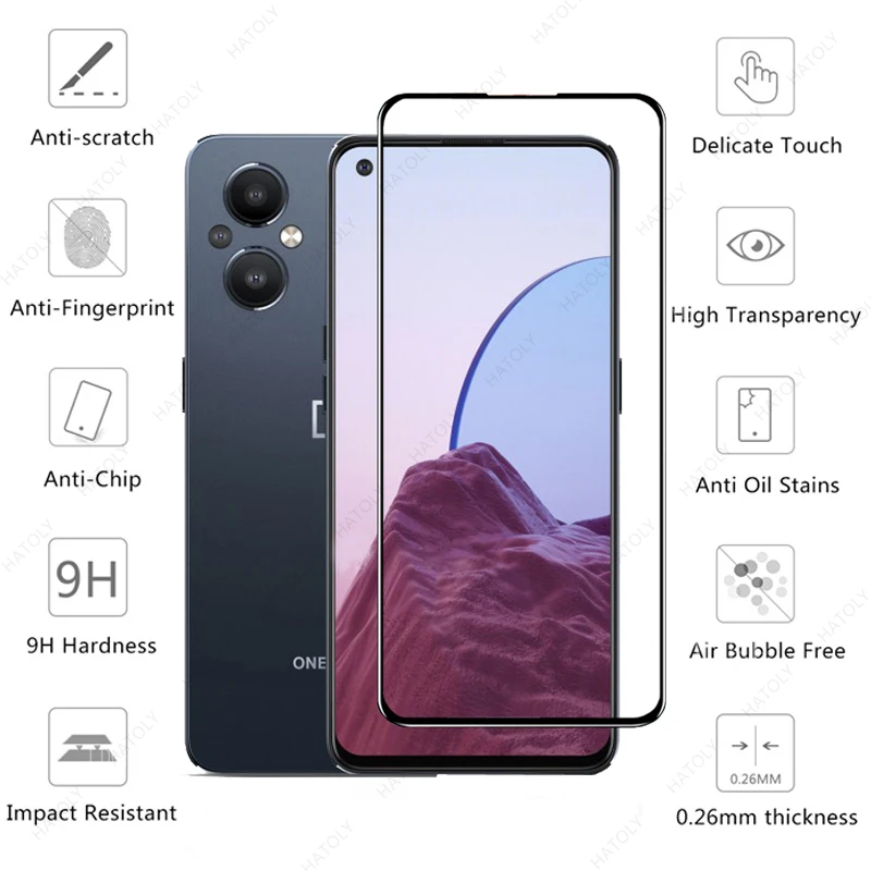 Para vidrio OnePlus Nord N20 5G cubierta completa de vidrio templado One Plus Nord N20 Protector de pantalla para OnePlus Nord N20 5G vidrio de cámara - imagen 2