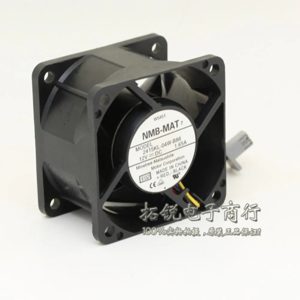 para NMB 2415KL-04W-B86 12V 1.65A 60x60x38mm PWM ventilador de refrigeración de doble bola | 64,9 CFM, 10075 RPM, 57,5 dBA Industrial, Servidor - imagen 3