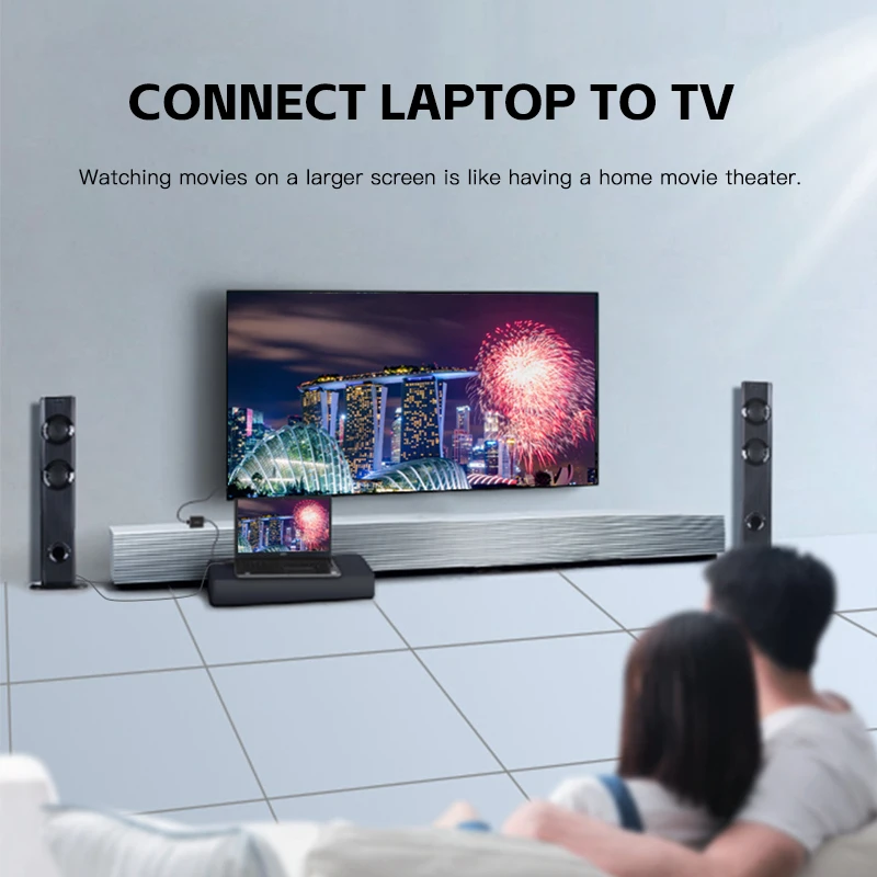 Adaptador VGA a HDMI con Audio macho a hembra, convertidor VGA Full HD 1080p, adaptador de Audio y vídeo con Cable de alimentación USB - imagen 2