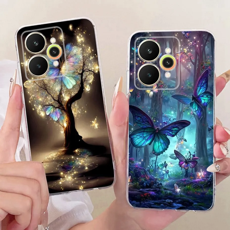 Funda de teléfono con estampado bonito 2025 para Realme 15 15Pro, fundas de silicona suave TPU para Realme15 15 Pro 5G, fundas traseras para parachoques - imagen 2