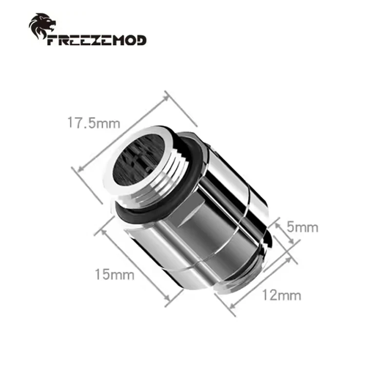FREEZEMOD GXZDS-E3, conectores/extensor de accesorios para PC, rosca rotativa G1/4, macho doble giratorio de 360 grados, accesorio de junta a tope - imagen 3