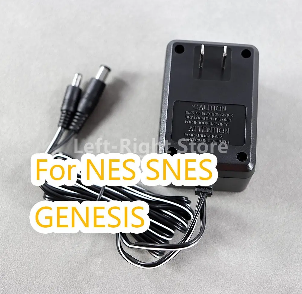 10 Uds. Para NES Super Nintendo SNES Sega Genesis enchufe estadounidense cargador de corriente alterna la entrada es 110-240V 60Hz salida DC 9V 850mA Cable adaptador