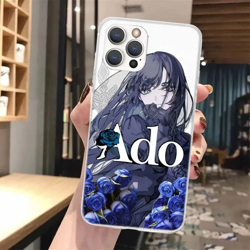 Funda de teléfono Ado Kyogen X Uta con llamada de silicona para iPhone 11 12 Mini 13 Pro X XS Max XR 7 8 Plus 6 6S 5 5S SE 2020 - imagen 2