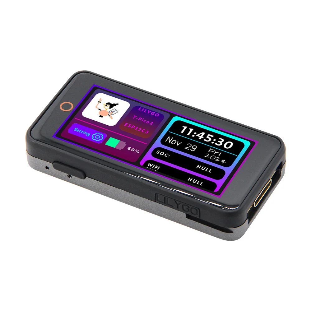 LILYGO® T-Pico-2350 Placa de desarrollo RP2350 y ESP32-C6, pantalla táctil LCD integrada de 2,33 pulgadas, interfaz de vídeo HDMI, expansor XL9535 - imagen 2