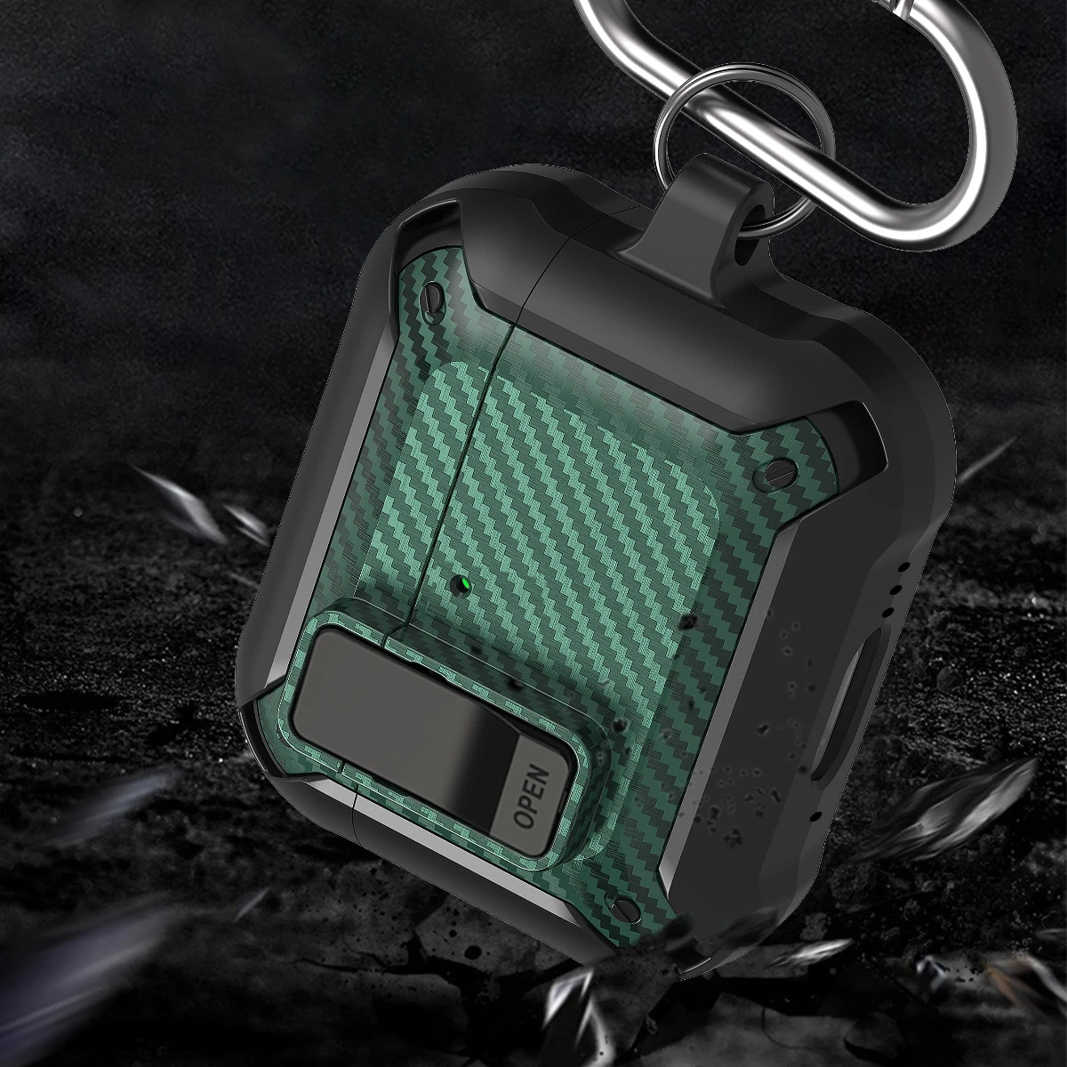 Funda de bloqueo de interruptor de fibra de carbono para AirPods Pro 3 2025, funda protectora completa para AirPods Pro3rd 2025, funda AirPod Pro 3nd - imagen 3