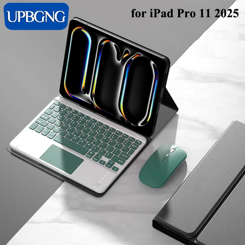 Funda con teclado táctil para iPad Pro 11 2025 10th 11th 10,9 pulgadas cubierta de teclado Bluetooth inalámbrico para iPad Air 11 6 5 Accesorios