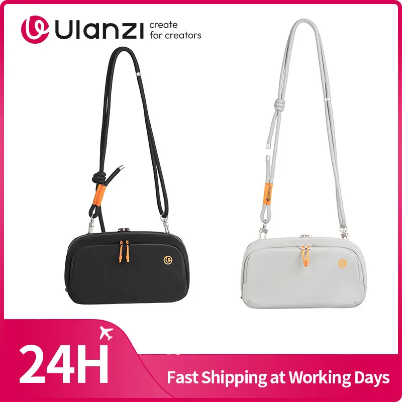 ​ Ulanzi YY08 TechLite Sling Bolsa cruzada portátil para teléfono inteligente Mini micrófono Cámara de acción para viajes al aire libre