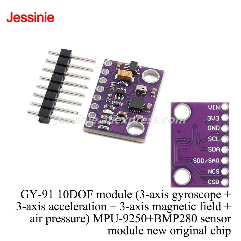 GY-45 MMA8451 MMA8452 BMI160 GY-91 10DOF Módulo de Sensor Original acelerómetro Triaxial Digital inclinación de alta precisión - imagen 5