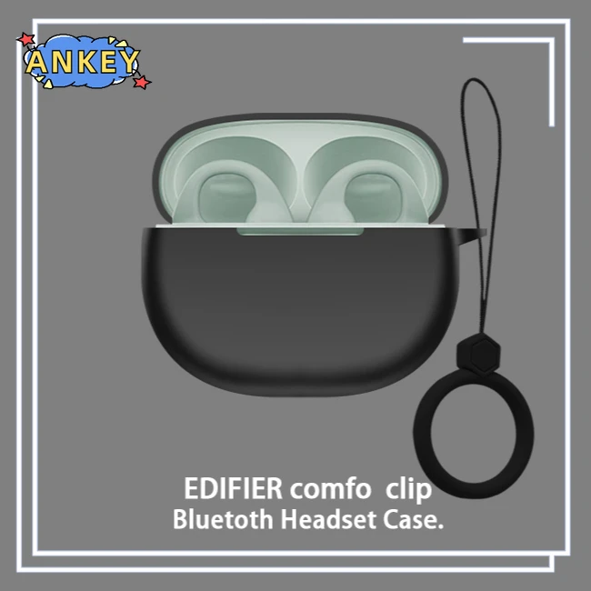 Funda protectora de silicona para auriculares Edifier, cubierta de dibujos animados para auriculares inalámbricos, portátil, TWS - imagen 4