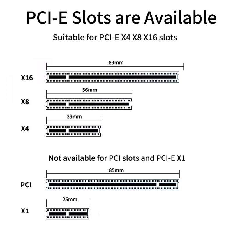 TEUCER-tarjeta adaptadora M.2 NVMe SSD a PCIe 4,0, expansión PCIe X4/X8/X16 para transferencia de datos de alta velocidad - imagen 3