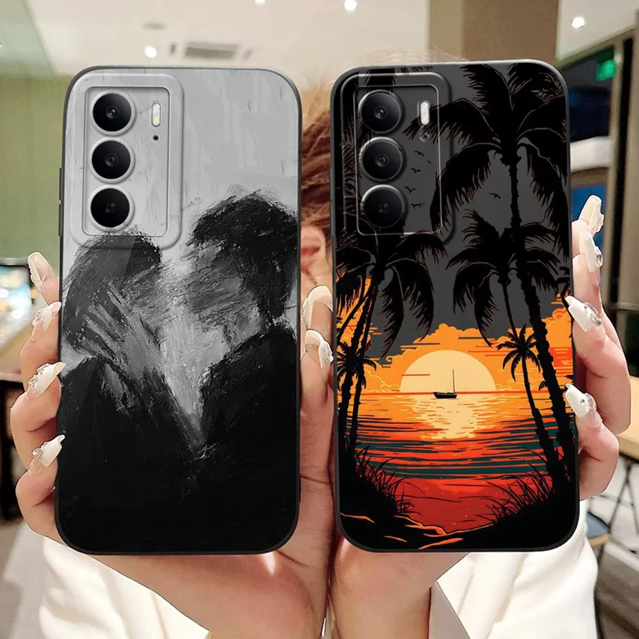 Nuevo diseño de moda para Realme C75 C65 2024, funda protectora de lente para teléfono RealmeC75 C65 4G, fundas de gelatina de silicona suave - imagen 4