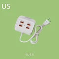 4USB White US