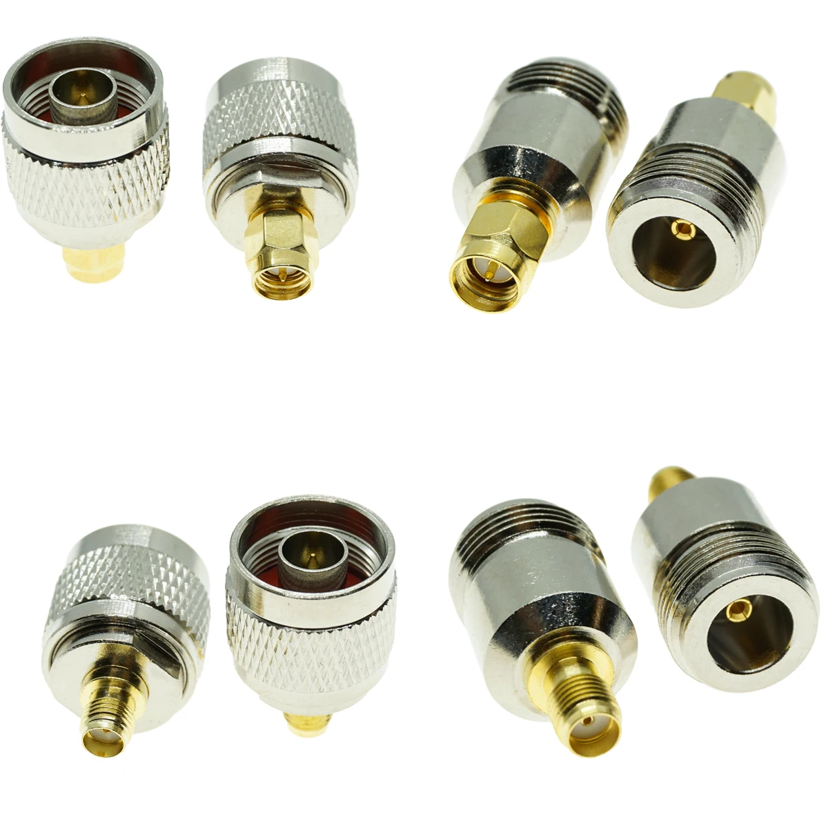 1 Uds conector tipo N a SMA macho hembra adaptador de conector RF convertidor de prueba Walkie Talkie antena adaptador Kit Set