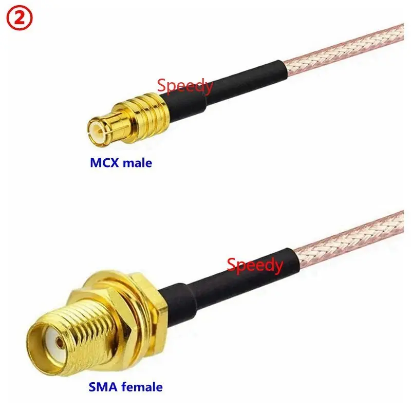 Cable MCX macho RG316 UHF tipo N BNC TNC macho hembra a MCX macho, engarce MCX macho para RG316 Pigtai, baja pérdida, entrega rápida - imagen 3