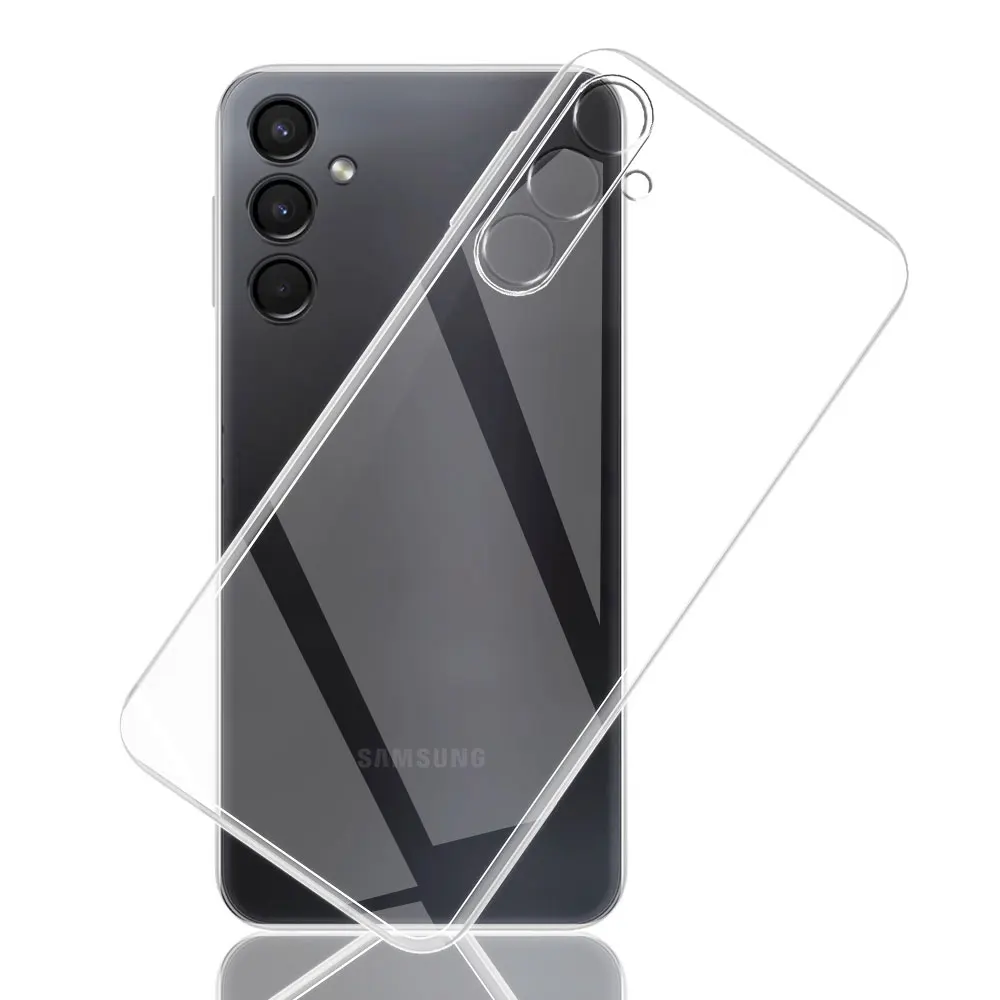 Funda de teléfono delgada transparente para Samsung Galaxy A14 A24 A34 A54 A04s A15 A25 A35 A55 A16 A26 A36 A56 funda transparente de silicona TPU - imagen 3