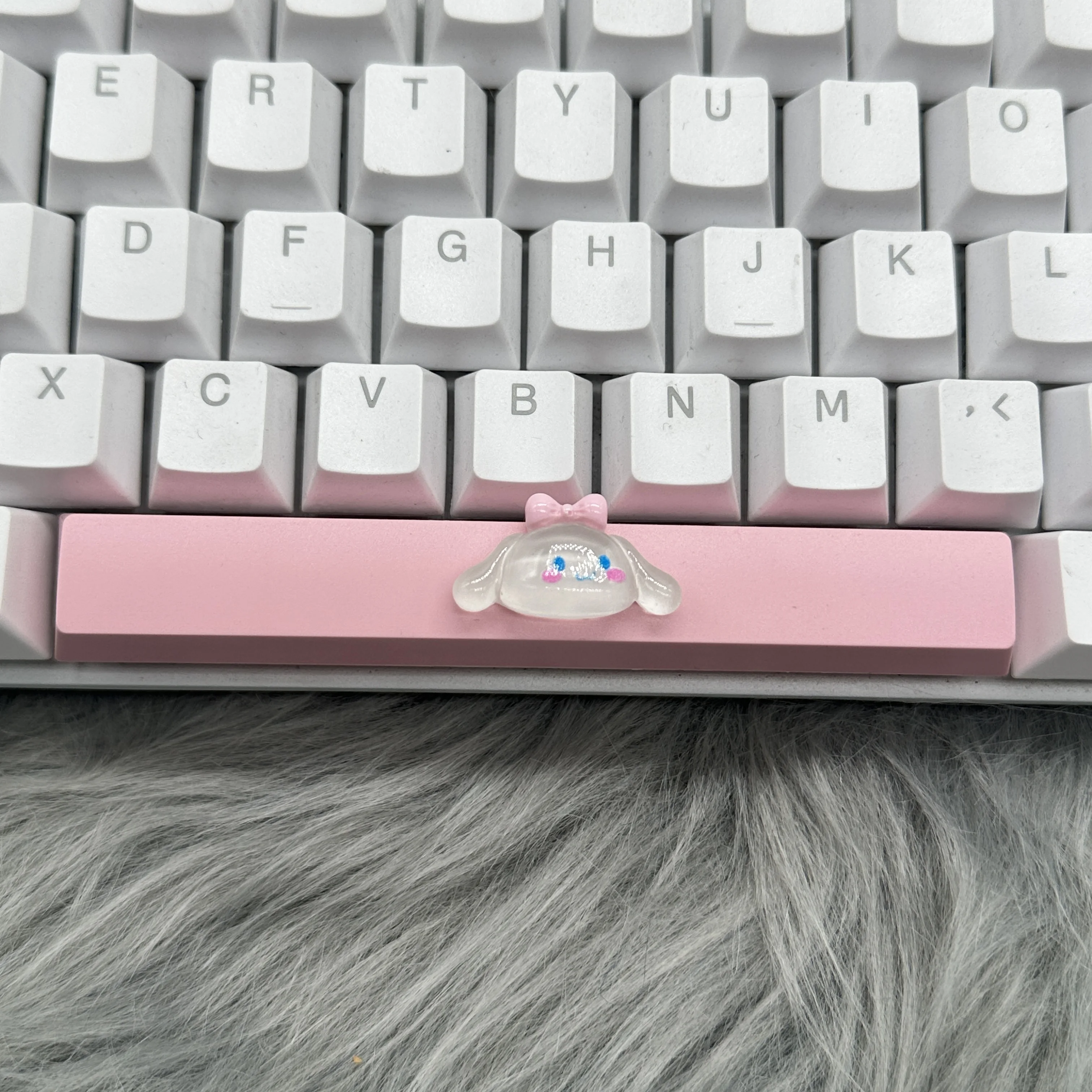DIY lindo niña Keycap 6.25u barra espaciadora Keycap Teclado mecánico cumpleaños Keycap oferta de regalo - imagen 4
