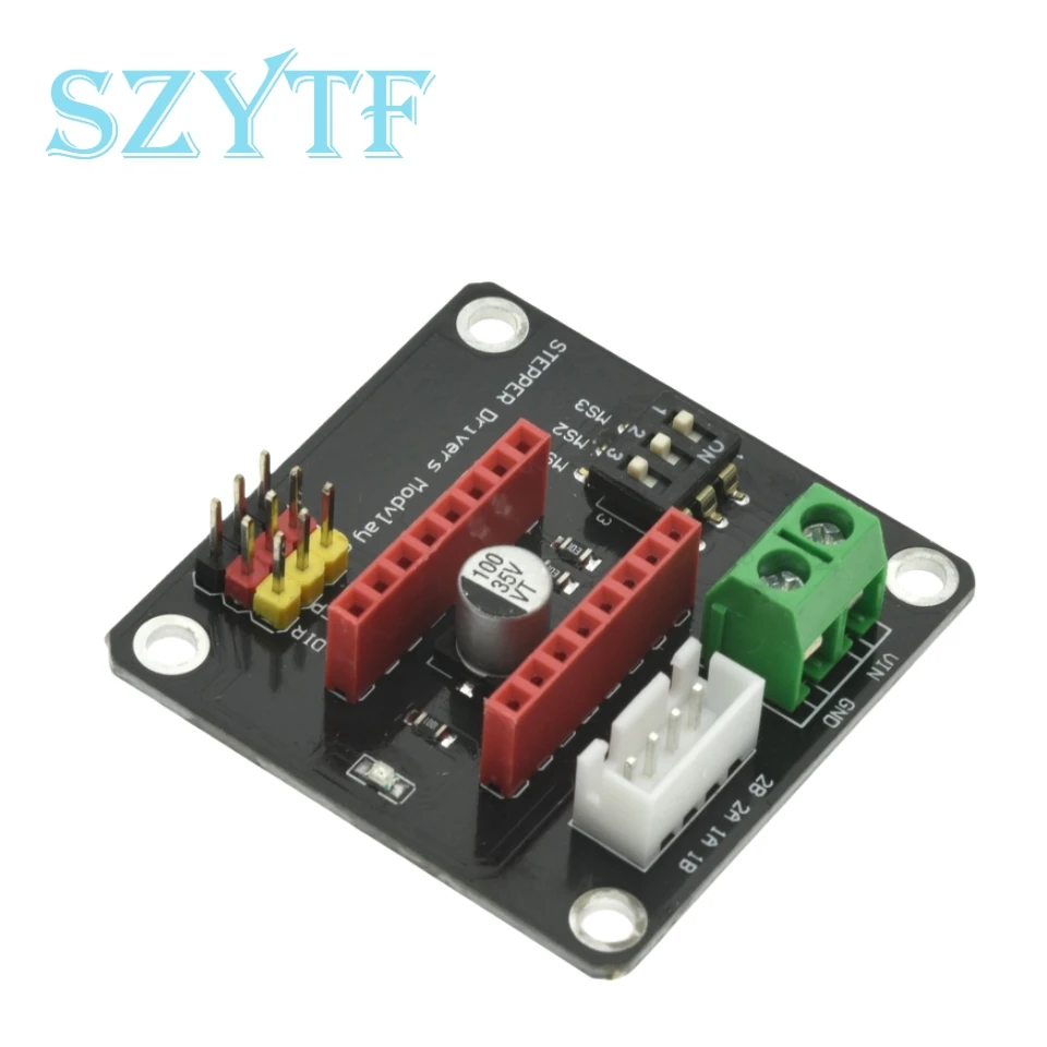 DRV8825 A4988 impresora 3D, controlador de Motor 42 paso a paso, módulo de protección de expansión para controladores de Motor de CC Arduin R3 Ramps1.4 - imagen 4