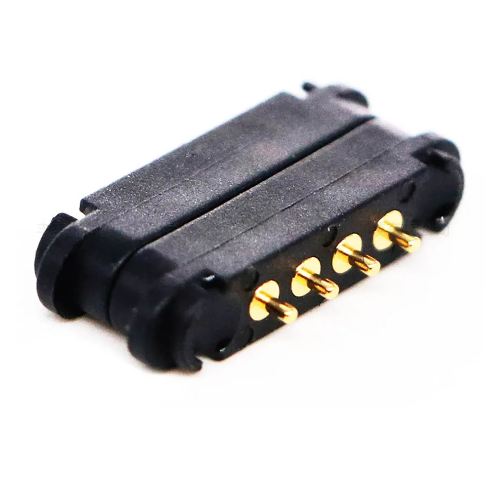 1 Juego de conector Pin Pogo magnético de 1A CC, 4 pines, Pogopin, macho y hembra, toma de corriente CC con resorte, 4P - imagen 3