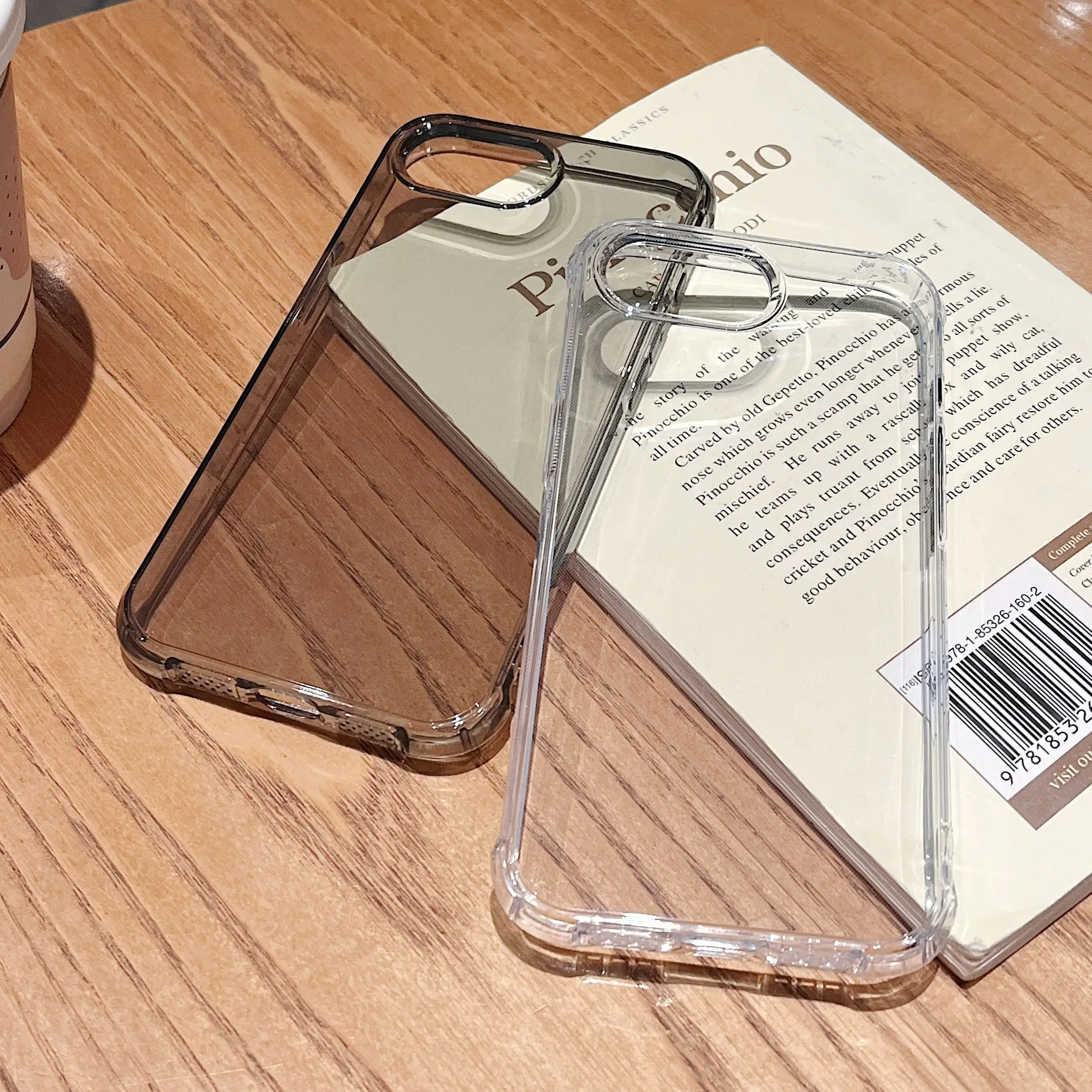 Funda de teléfono transparente a prueba de golpes para iPhone 16E 16 15 14 13 Plus Pro Max SE 4, funda trasera de protección transparente con Airbag Simple - imagen 3