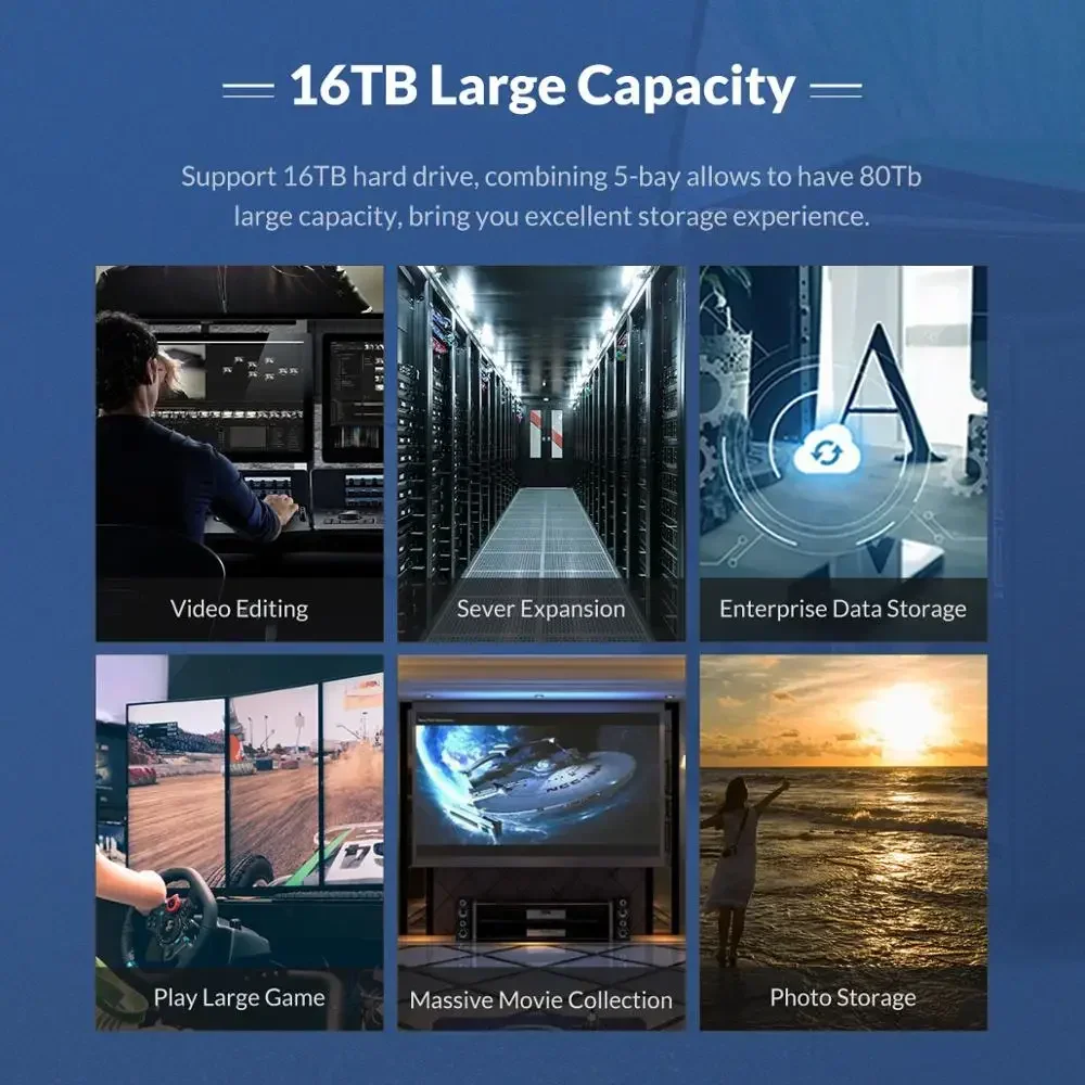 ORICO Dual Bay 3,5 pulgadas USB 3,0 HDD estación de acoplamiento carcasa de disco duro externo de aluminio 5Gbps compatible con UASP HDD funda para PC - imagen 2