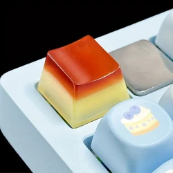 Keycap Pudín Transparente para Teclado Mecánico con Eje Cruz Original