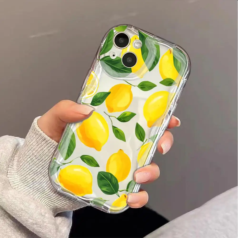 Funda con cadena de pato y corazón de estrella, hoja de limón, fresa, arándano, para OnePlus Nord N20 SE 4G N200 5G N300 CE 3 4, cubierta luminosa de TPU - imagen 4