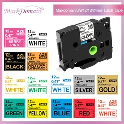 Markdomain Cinta Etiquetas Brother TZe compatible Laminada
