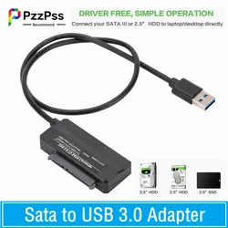 Cable Adaptador SATA a USB 3.0 – Conexión Rápida para Discos Duros