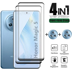 Protector Pantalla Honor Magic 5 5G Vidrio Curvo 9H 4 en 1 Antigolpes